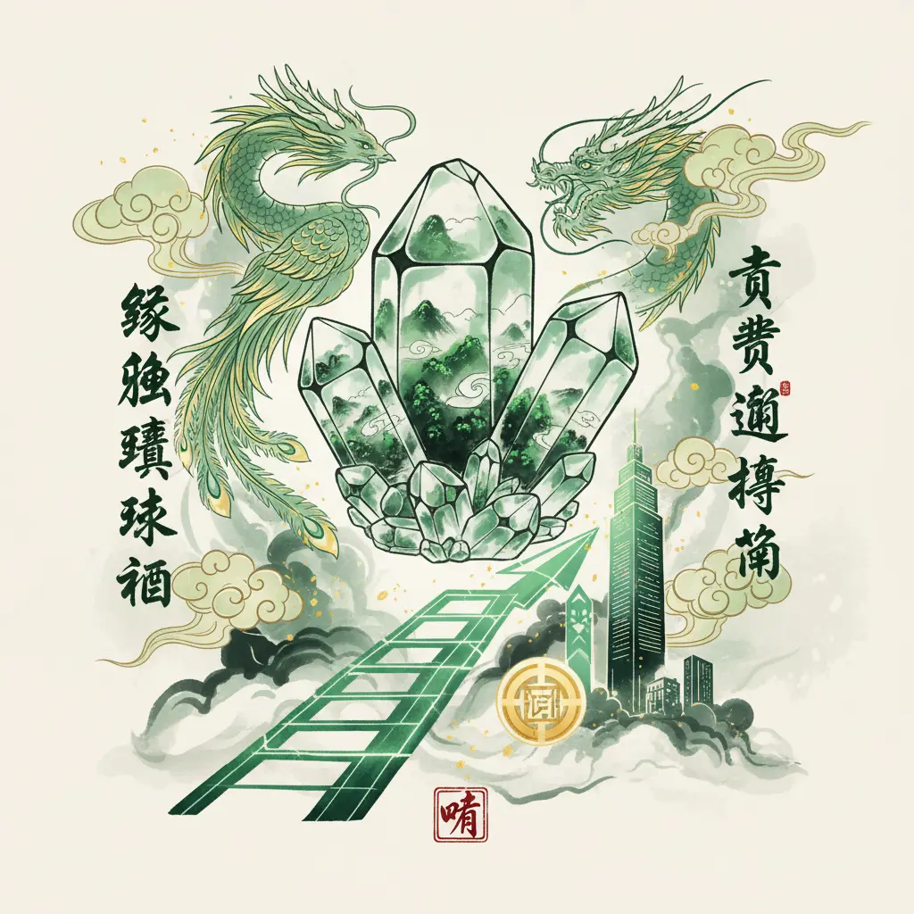 事業運 - 綠幽靈水晶